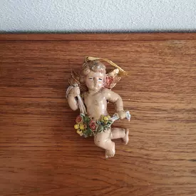 Vintage christmas ornament angel D