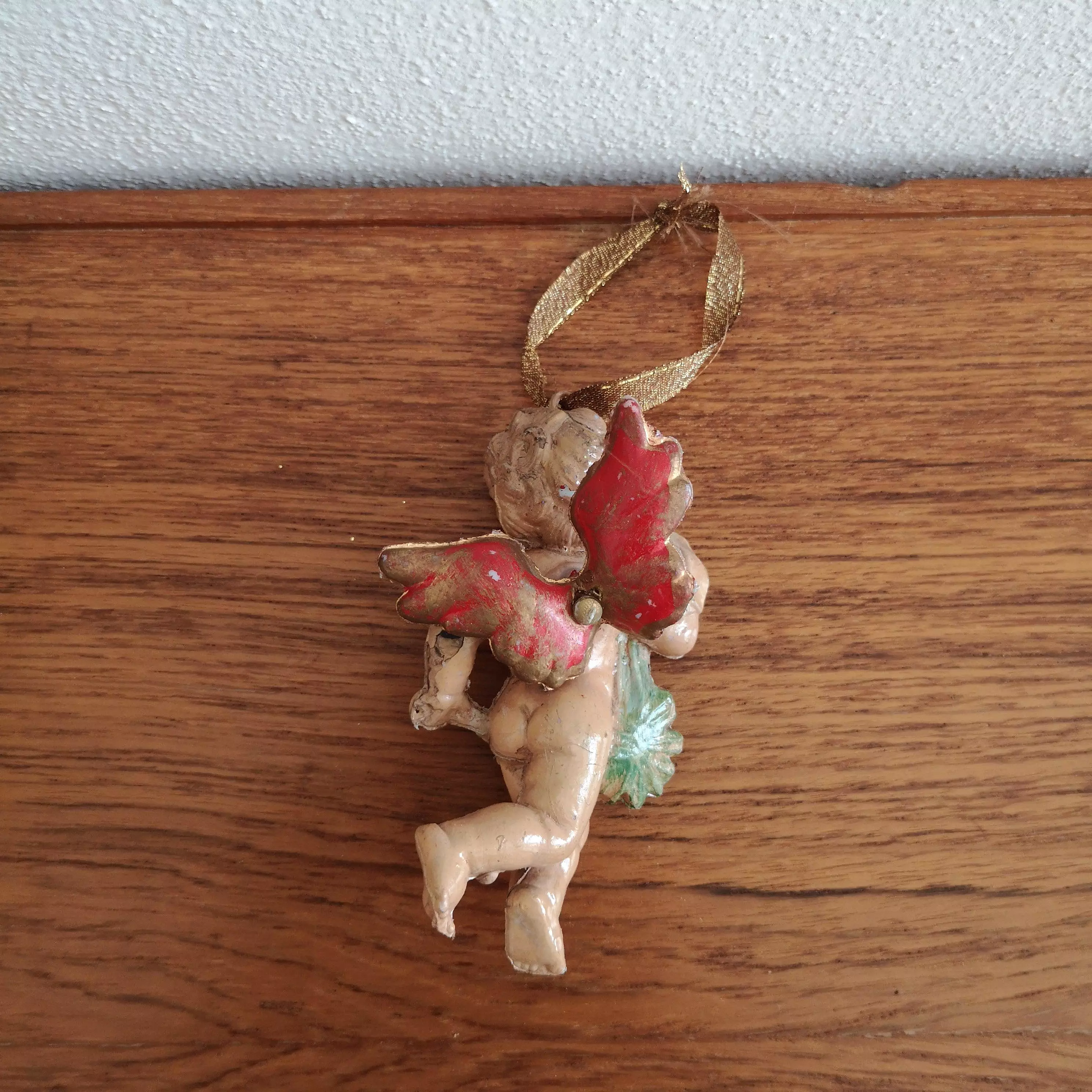 Vintage christmas ornament angel E