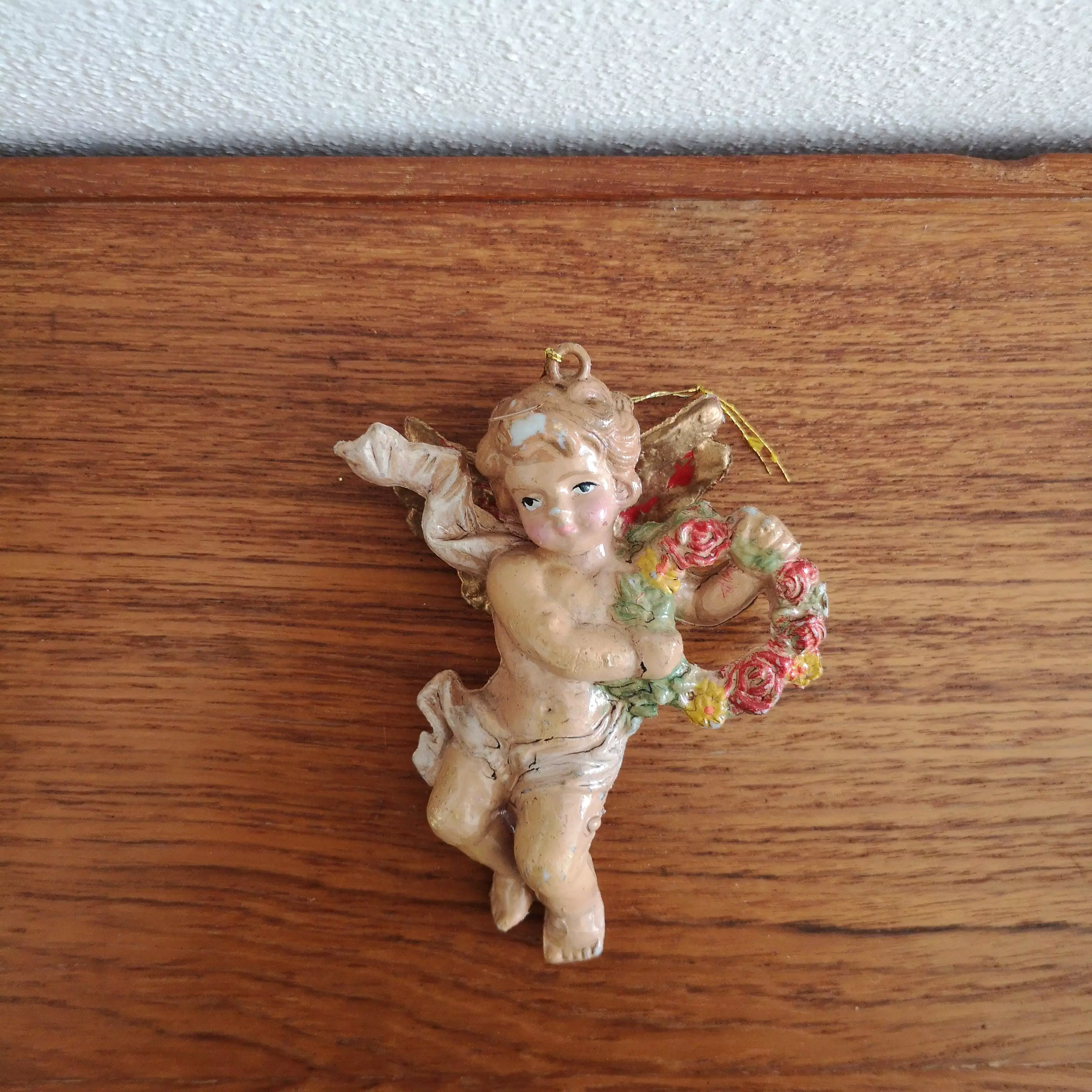 Vintage christmas ornament angel G