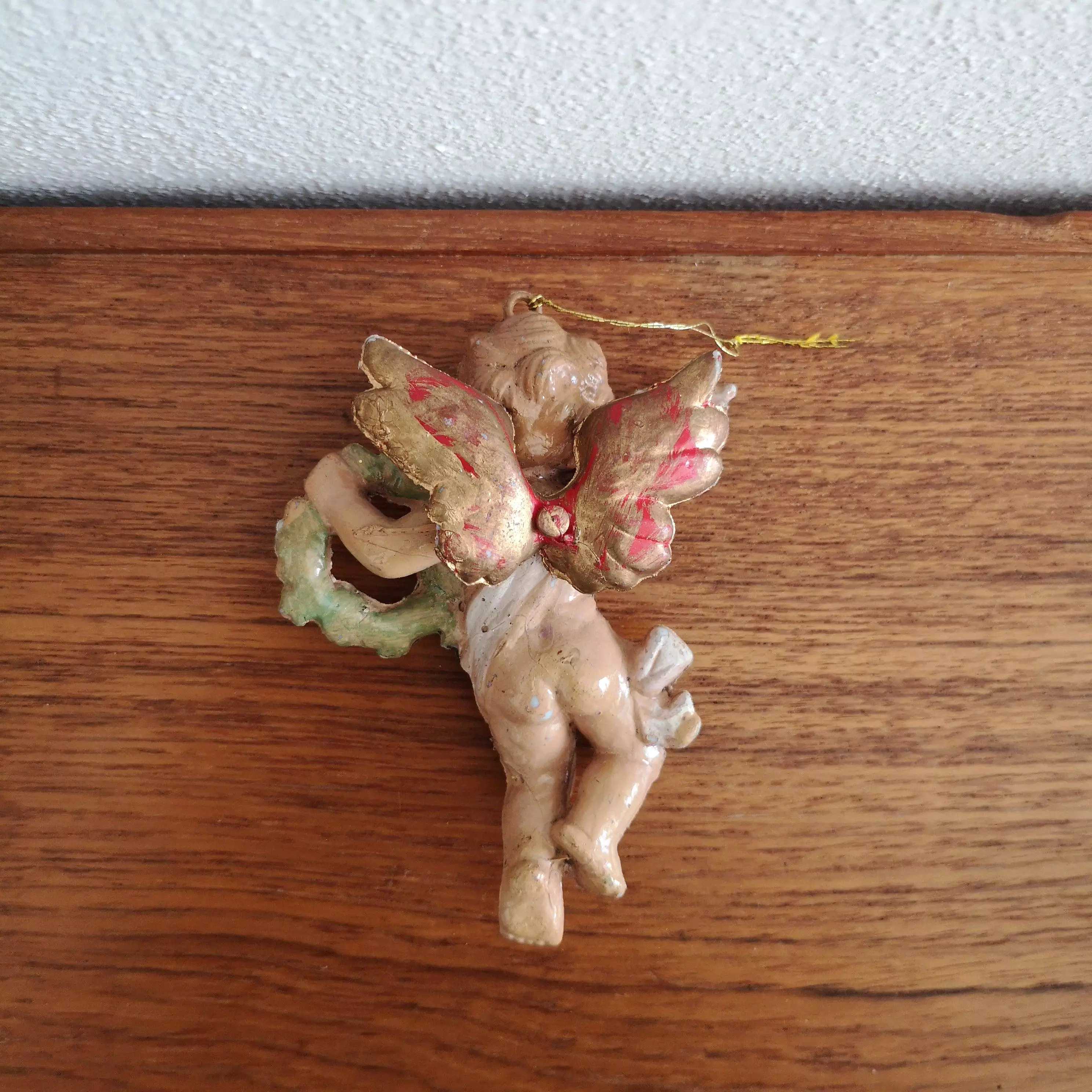 Vintage christmas ornament angel G