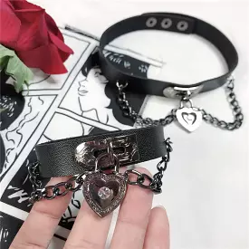 VINTAGE HEART CHOKER & BRACELET BY61204