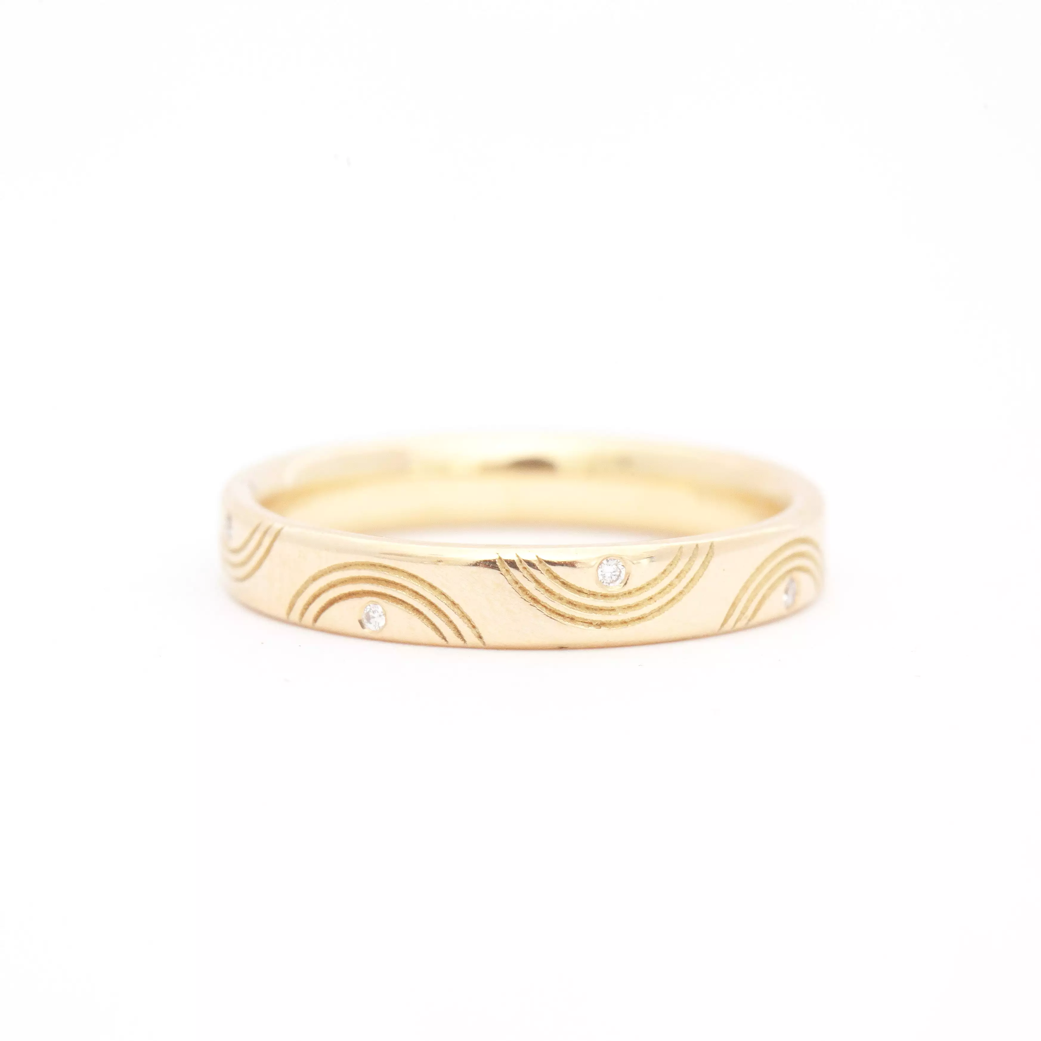 Wavy Wedding Band