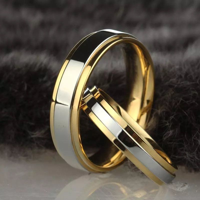 Wedding Ring - Silver Gold