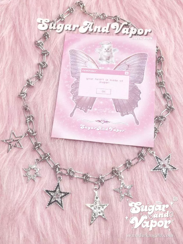 Y2K Twinkle Stars Stainless Steel Choker