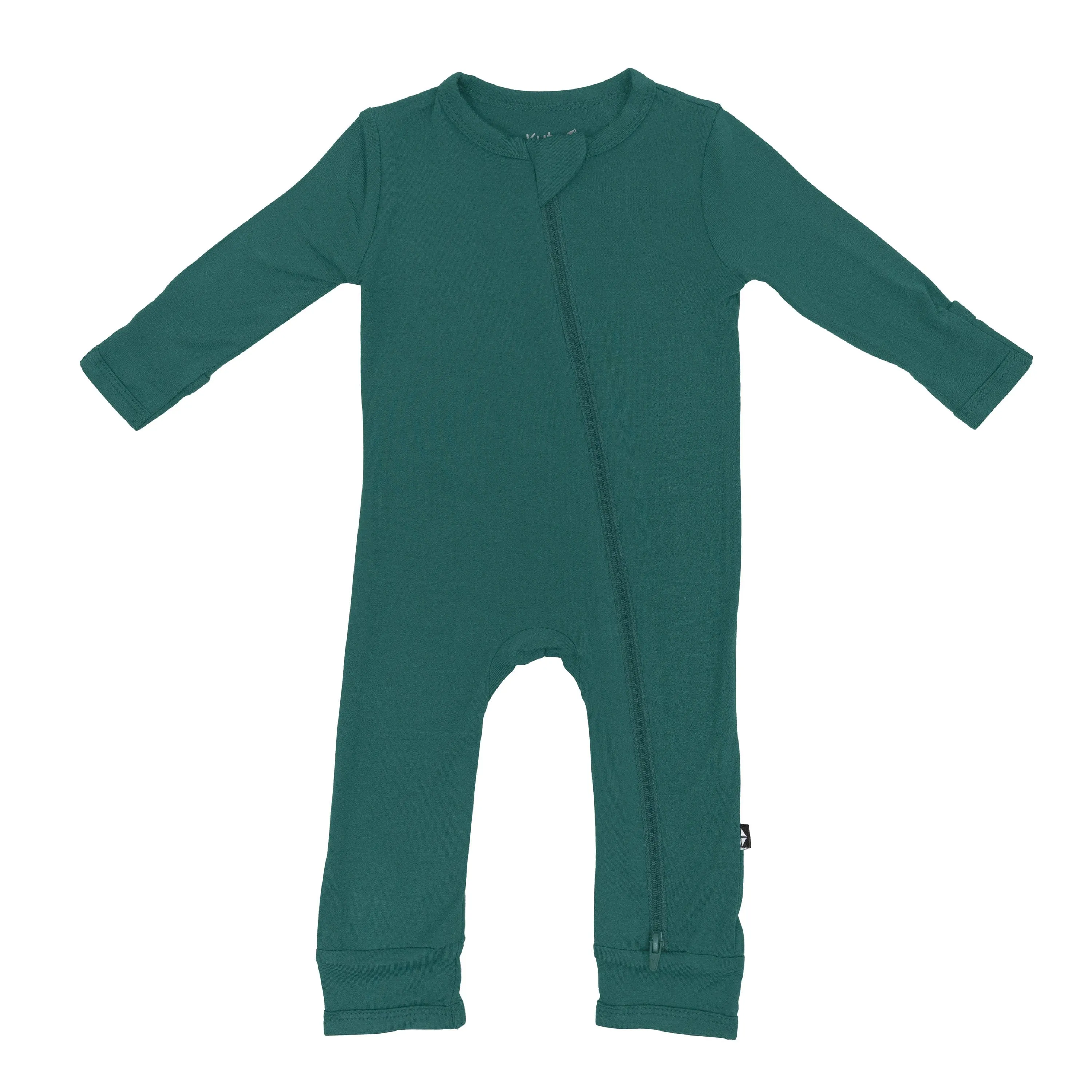 Zippered Romper in Emerald