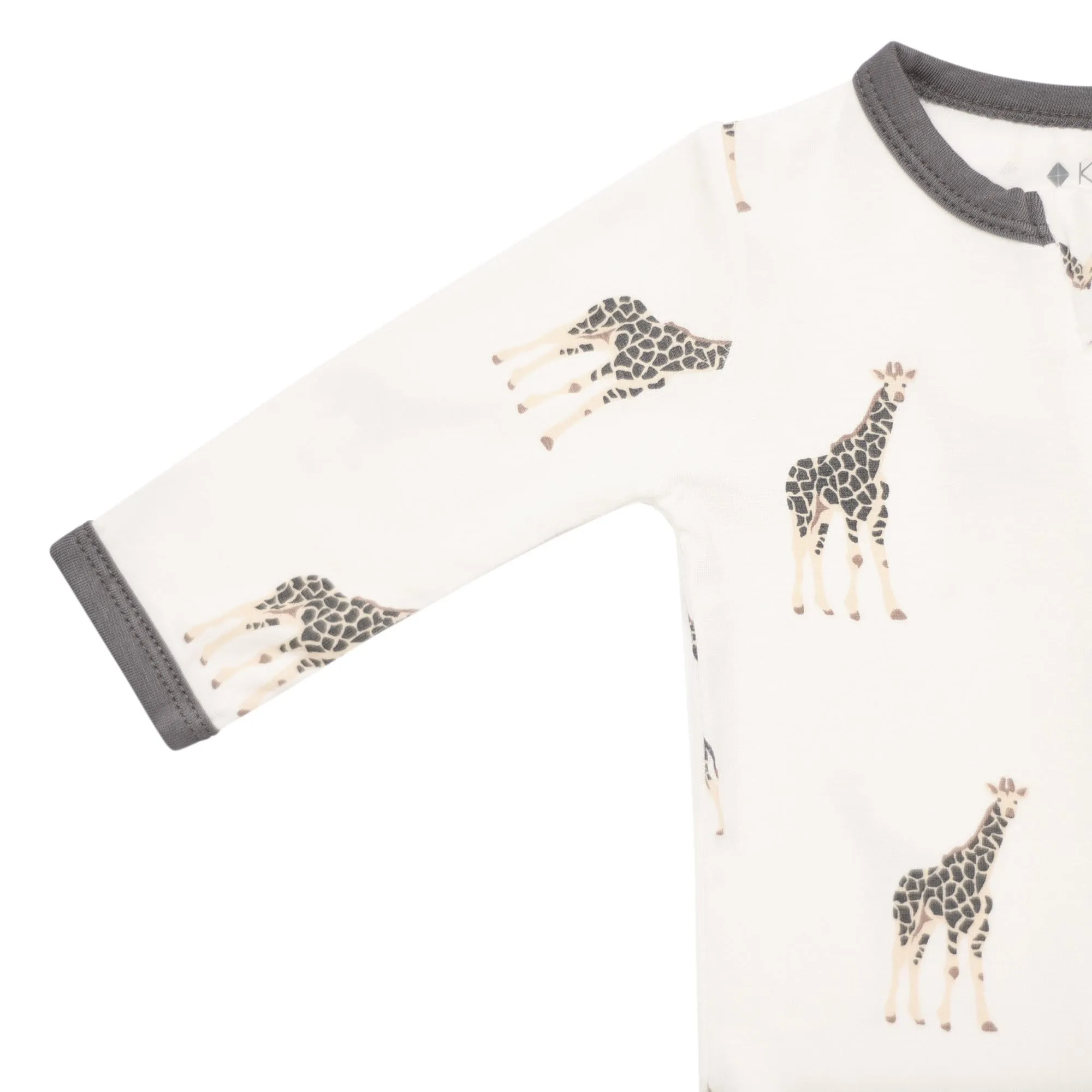 Zippered Romper in Giraffe